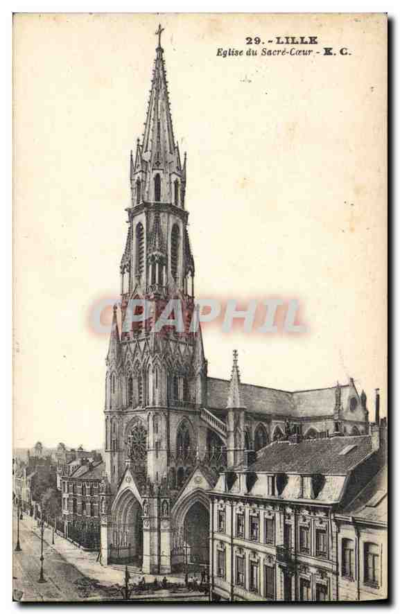 CPA Lille Eglise du Sacre Coeur