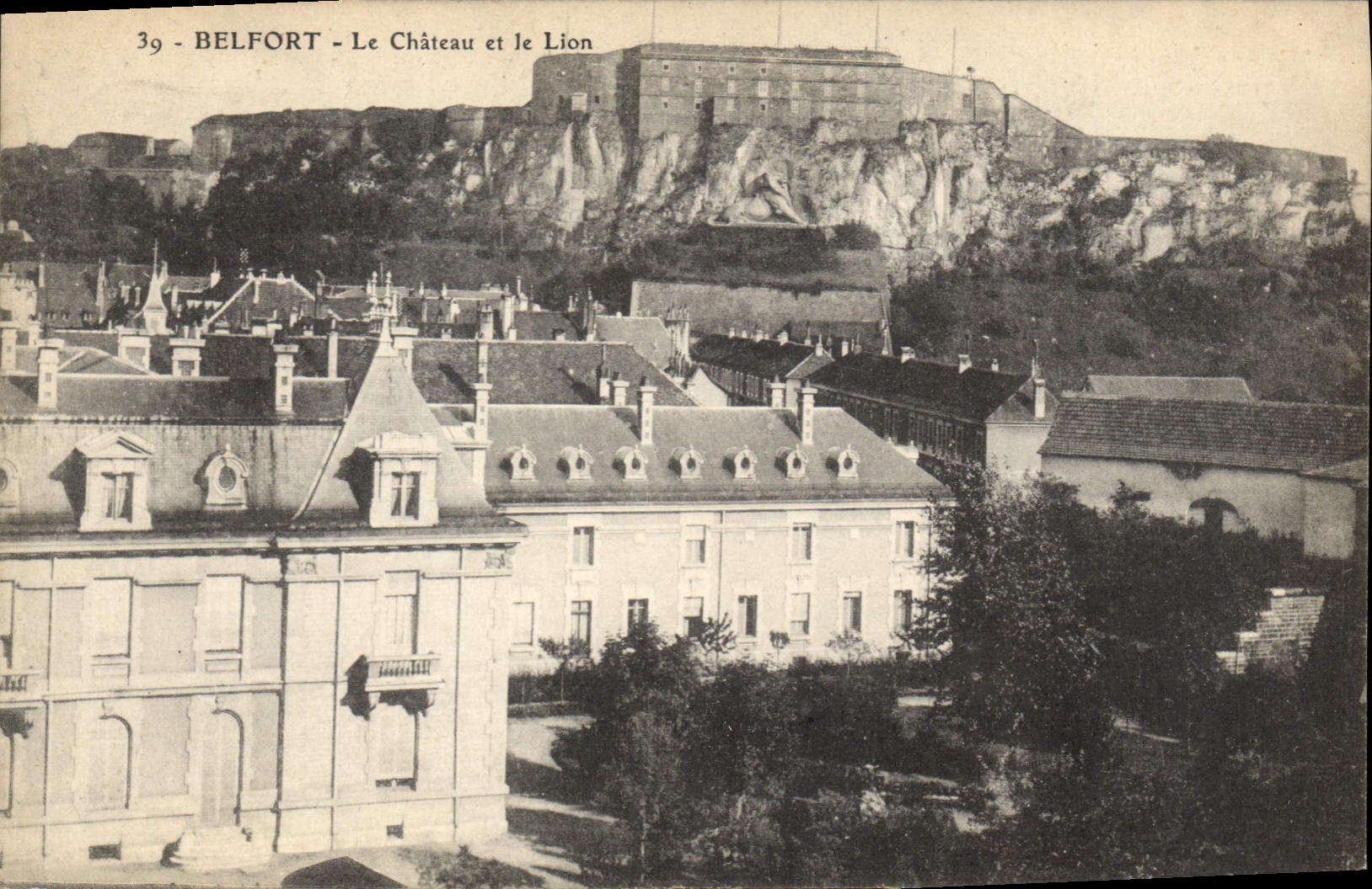CPA Belfort Le Chateau et le Lion