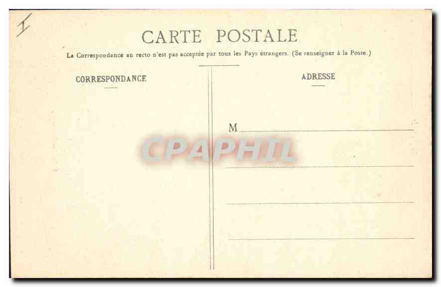 CPA Belfort Eglise St Christophe — Rückseite