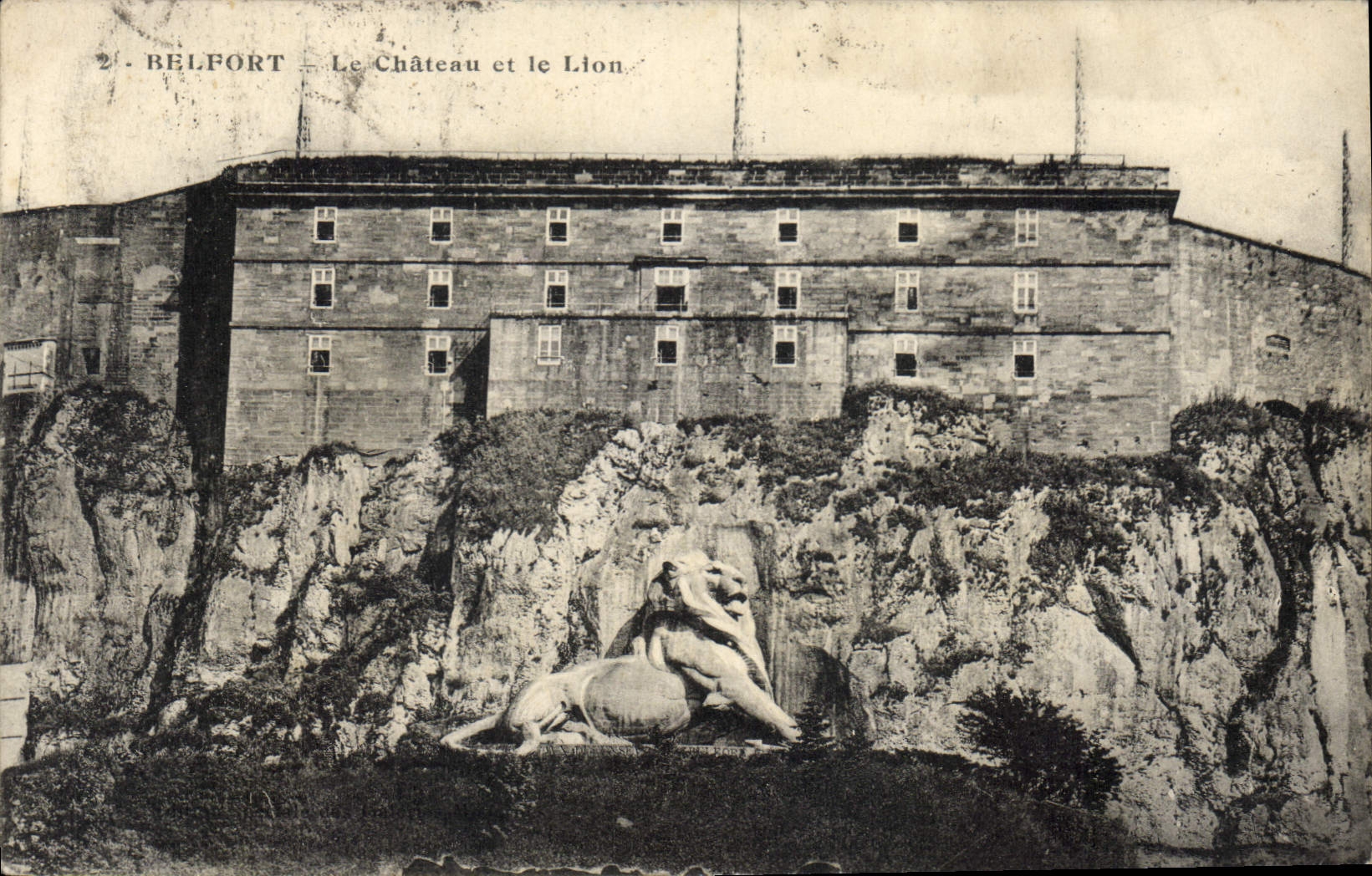 CPA Belfort Le Chateau et le Lion