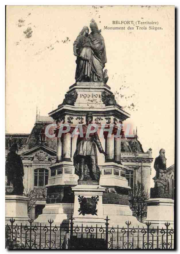 CPA Belfort (Territoire) Monument des Trois Sieges