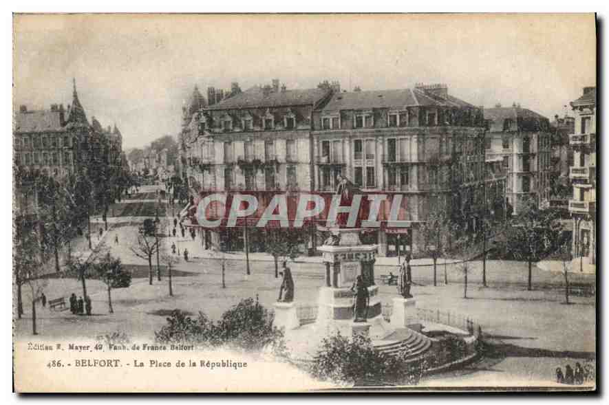 CPA Belfort La Place des la Republique