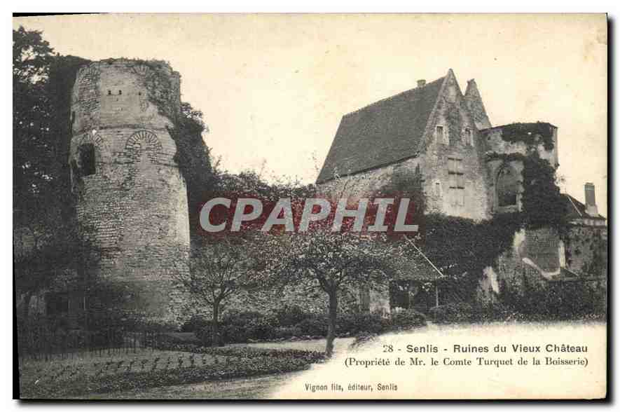CPA Senlis (oise) Ruines du Vieux Chateau