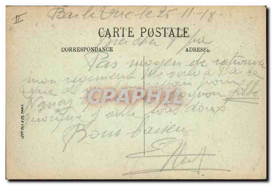 CPA Bar le Duc Le Chateau des Ducs de Bar — Rückseite