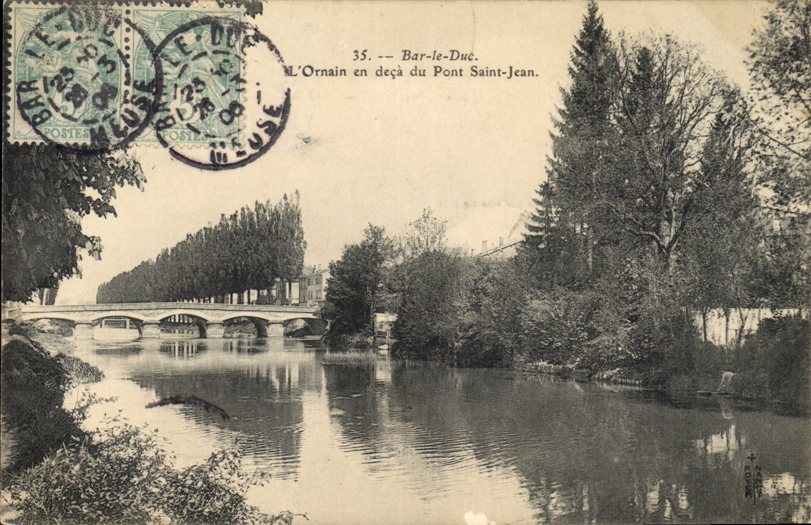 CPA Bar le Duc L'Ornain en deca du Pont Saint Jean