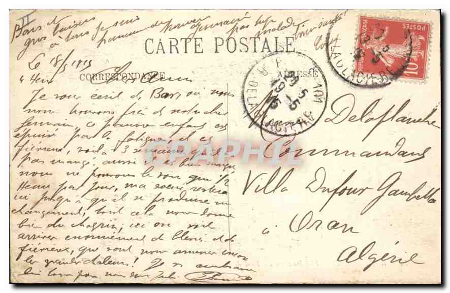 CPA Bar le Duc L'Ornain vu du Pont de la Gare — Rückseite