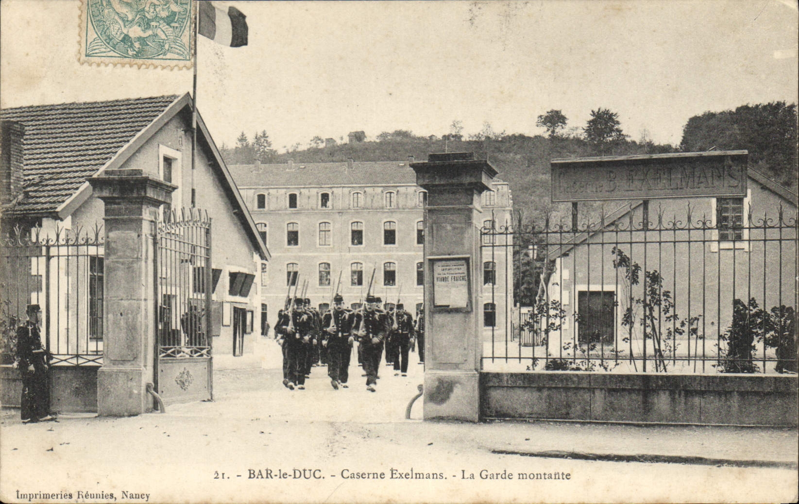 CPA Bar le Duc Caserne Exelmans Militaria