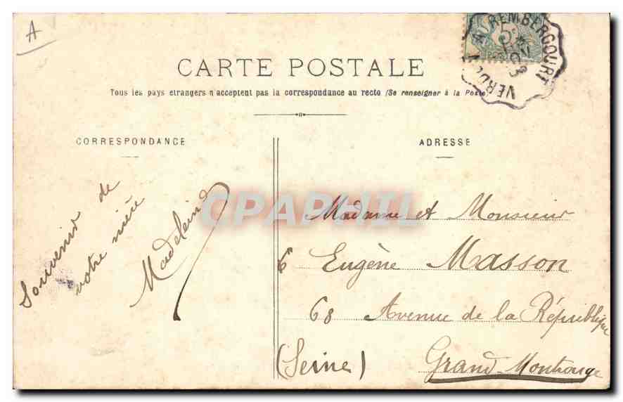 CPA Bar le Duc Caserne Exelmans Militaria — Rückseite