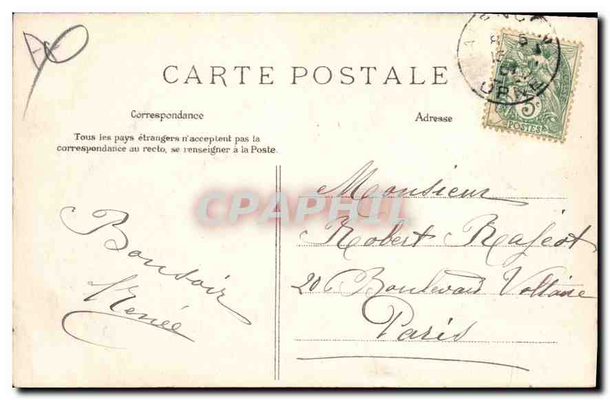 CPA La Normadie Environs d'Alencon Saint Ceneri L'Eglise — Rückseite