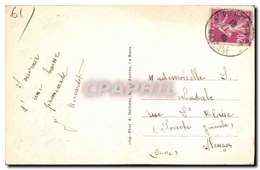 CPA Les Alpes Mancelles St Ceneri  le Gerei (Orne) Coin pittoresque — Rückseite