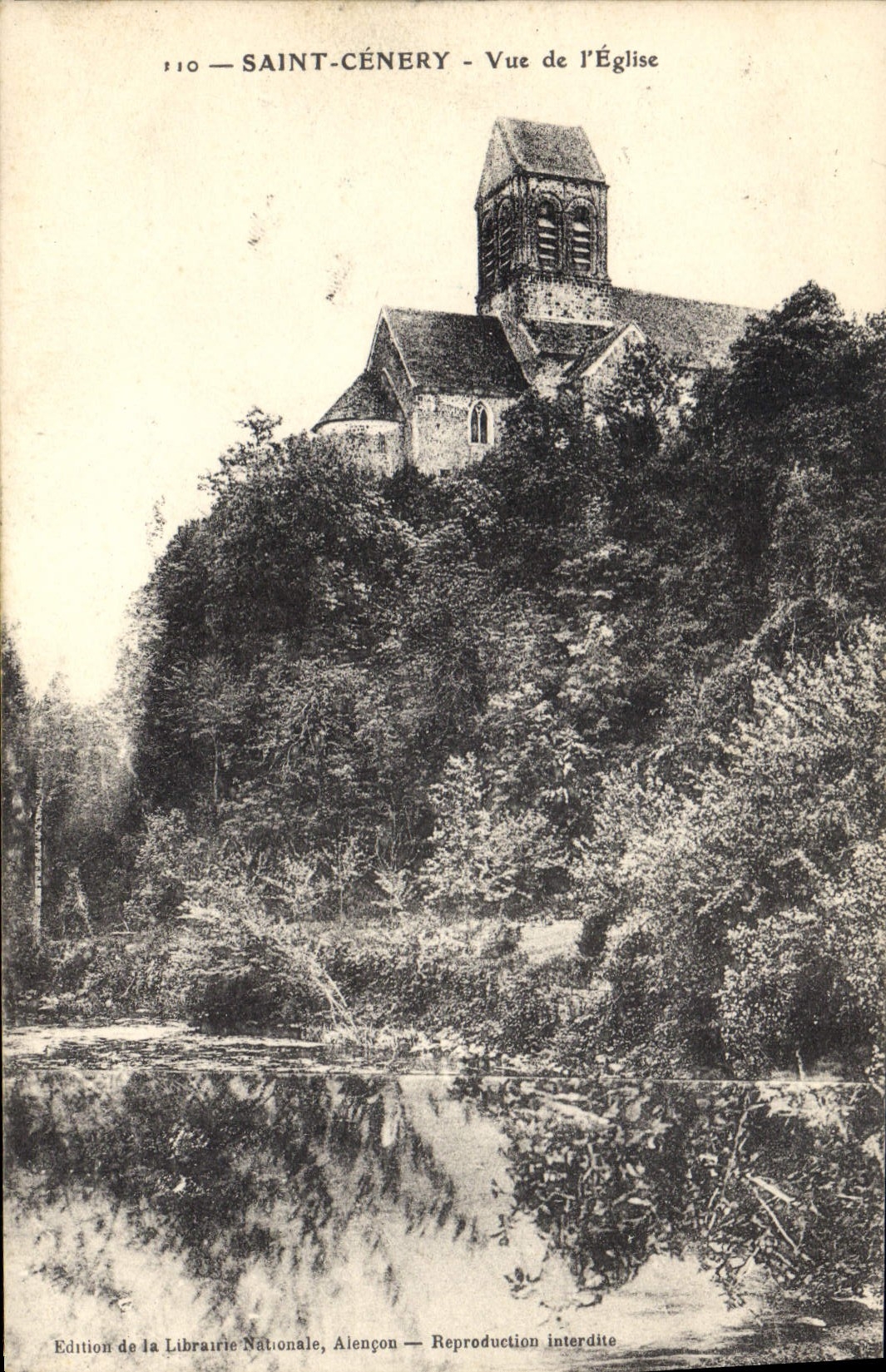 Saint-Céneré - Vue de l'Église — Édition de la Librairie Nationale, Alençon — n° 110