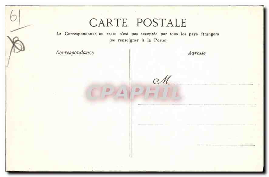 CPA Les Alpes Mancelles St Ceneri  le Gerei (Orne) Le Vieux Pont — Rückseite