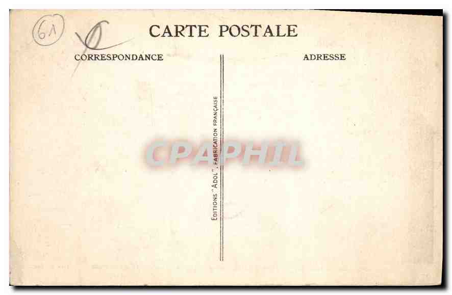 CPA Les Alpes Mancelles St Ceneri  le Gerei (Orne) L'Eglise et le Pont — Rückseite