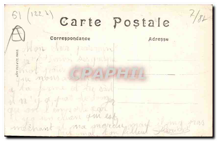 CPA Les Alpes Mancelles St Ceneri  le Gerei (Orne) — Rückseite