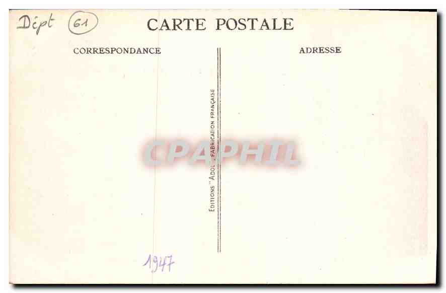 CPA Les Alpes Mancelles St Ceneri  le Gerei (Orne) L'Eglise et le Pont — Rückseite