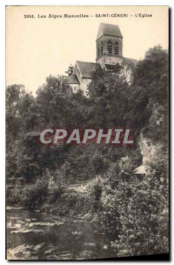 CPA Les Alpes Mancelles St Ceneri  le Gerei L'Eglise