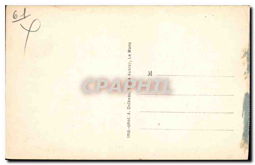 CPA Les Alpes Mancelles St Ceneri  le Gerei Le vieux Pont — Rückseite