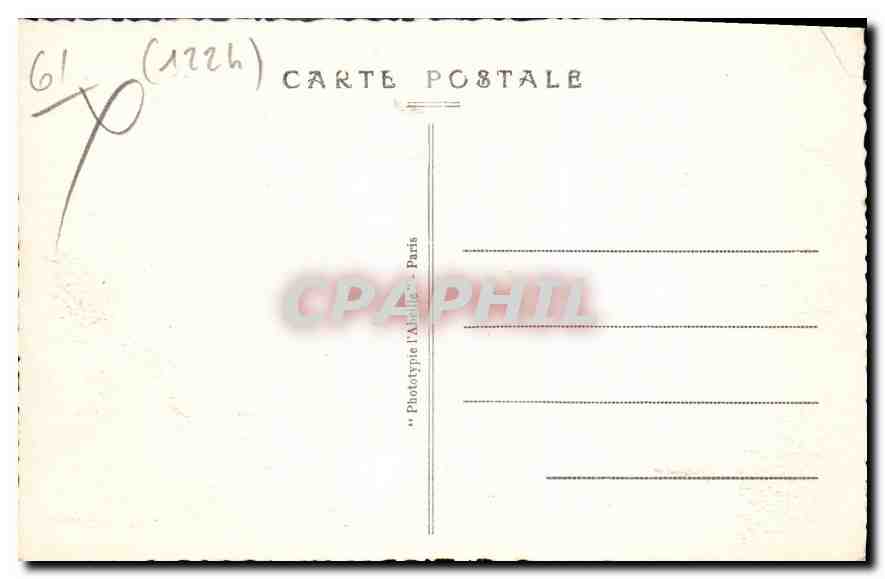 CPA Les Alpes Mancelles St Ceneri  le Gerei (Orne) La Chapelle — Rückseite