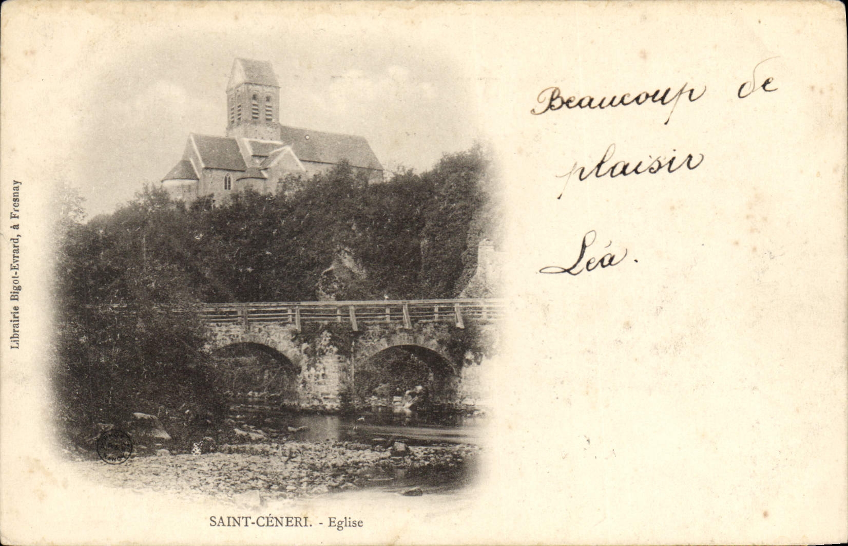CPA Les Alpes Mancelles St Ceneri  le Gerei (Orne) Eglise