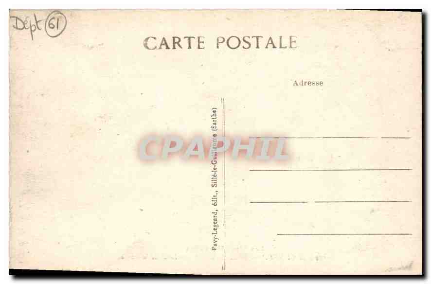 CPA Les Alpes Mancelles St Ceneri  le Gerei (Orne) Les Bords de la Sarthe — Rückseite