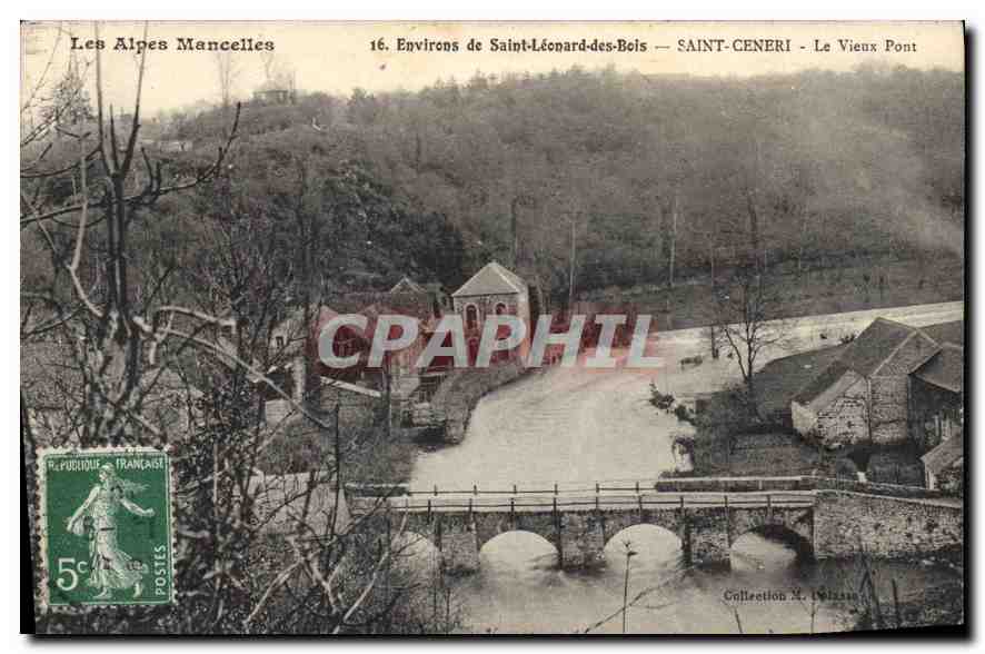Die Mancelle-Alpen — Um Saint-Léonard-des-Bois — SAINT-CENERI — Der Alte Brücke