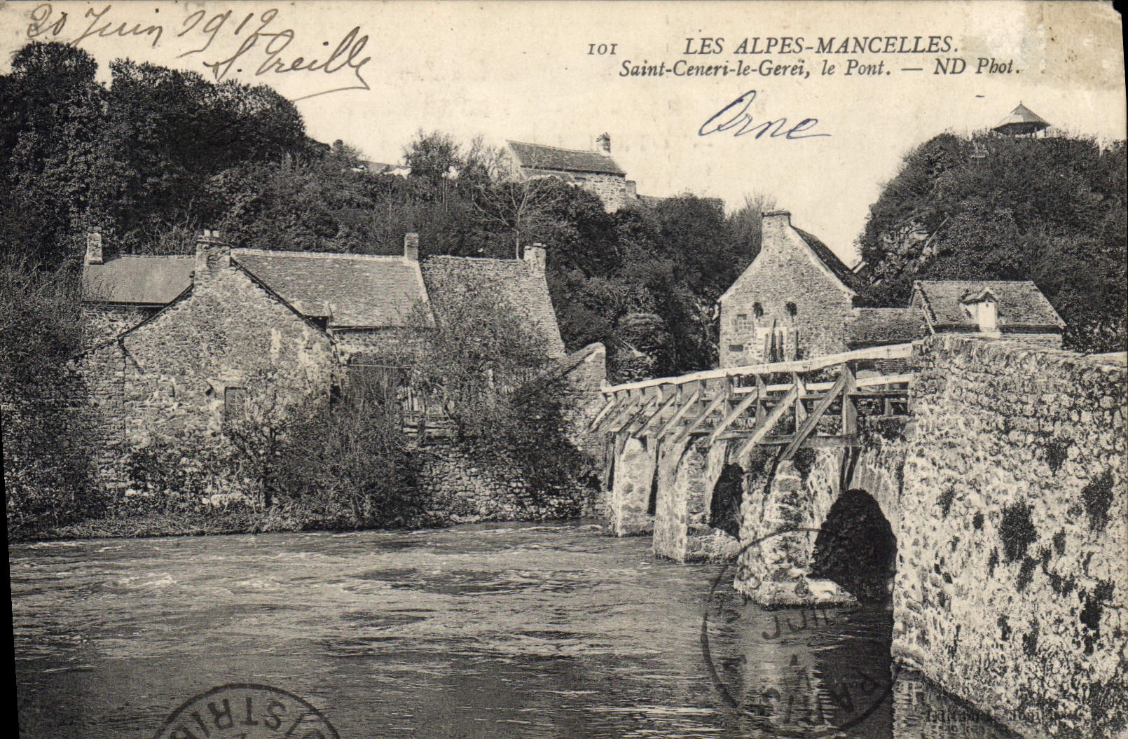 Les Alpes-Mancelles — Saint-Ceneri-le-Gereï, le Pont — ND Phot.