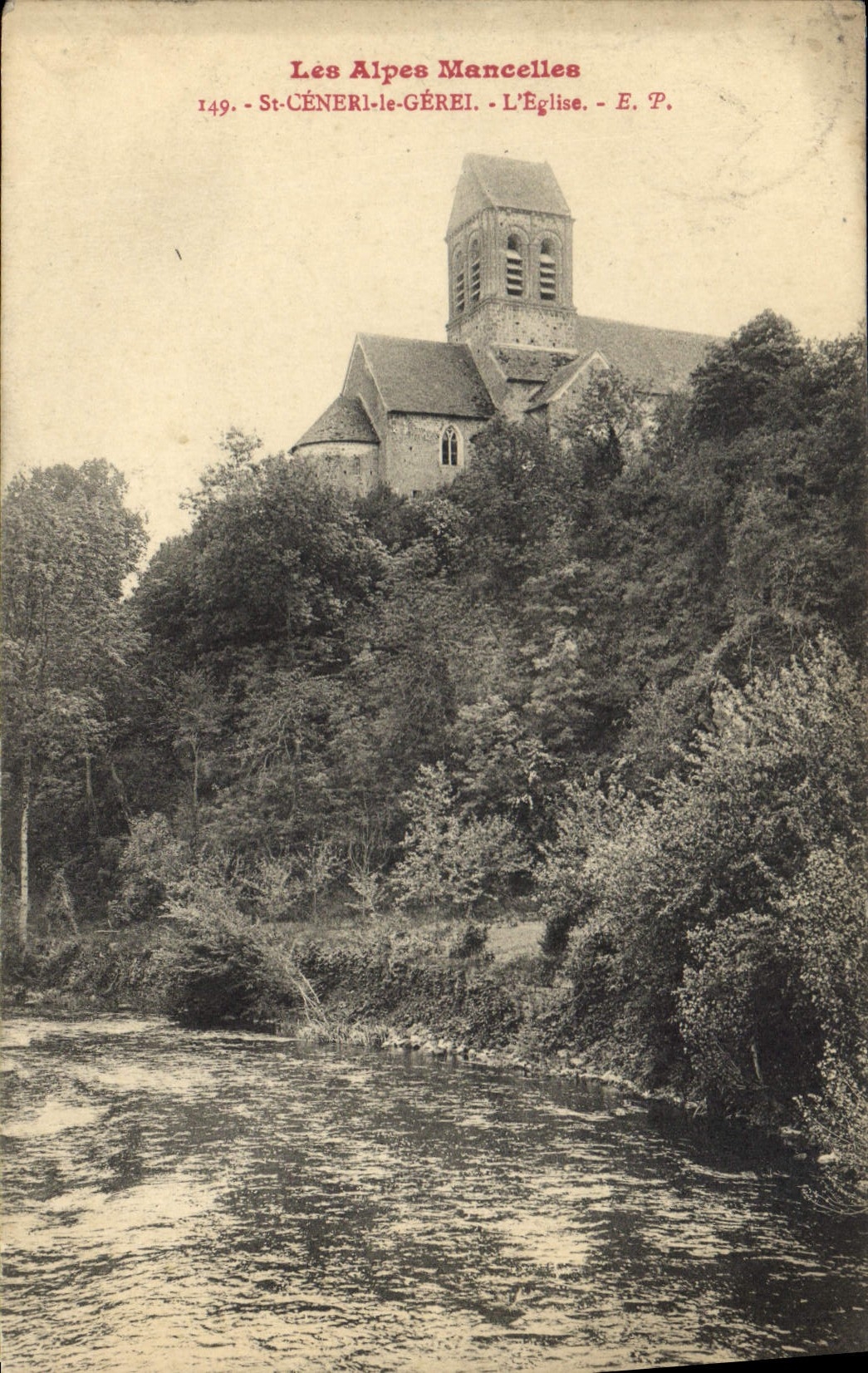 CPA Les Alpes Mancelles St Ceneri  le Gerei (Orne) L'Eglise