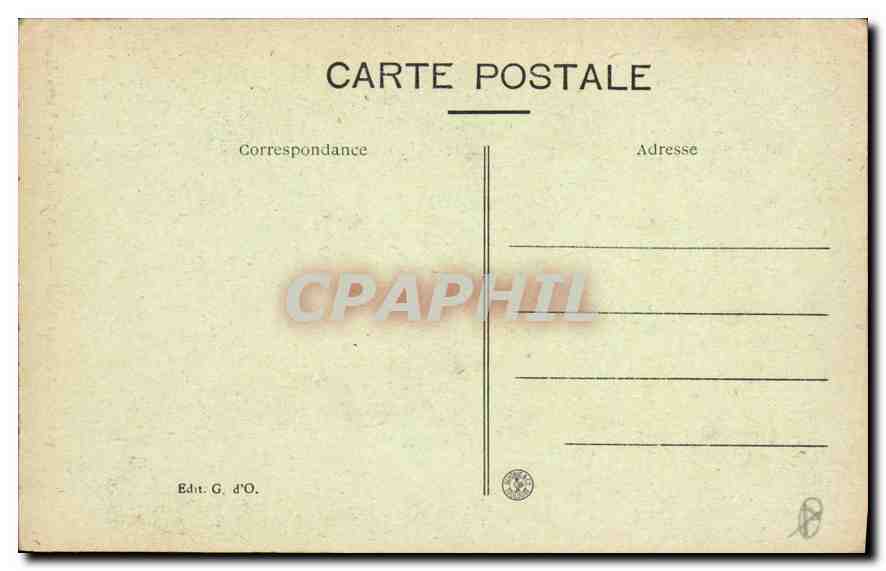 CPA Clermont Ferrand Portail de l'Eglise Notre Dame  — Rückseite