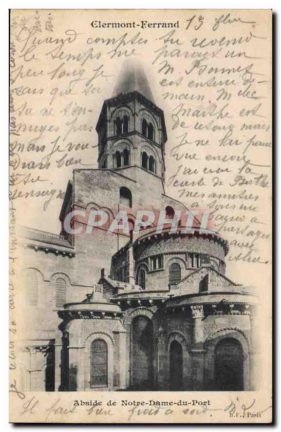 CPA Clermont Ferrand Abside de Notre Dame du Port 