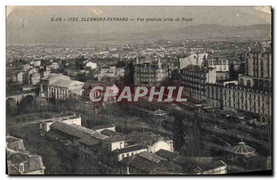 CPA Clermont Ferrand Vue generale prise de Royat 