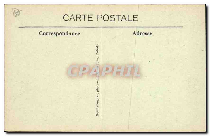 CPA Clermont Ferrand Vue generale prise de Royat  — Rückseite