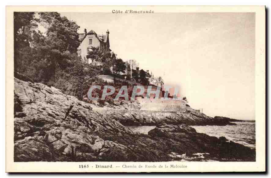 CPA Dinard Chemin de Ronde de la Malouine 