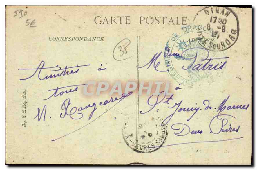 CPA Dinard Les Terrasses et High Life Casino  — Rückseite