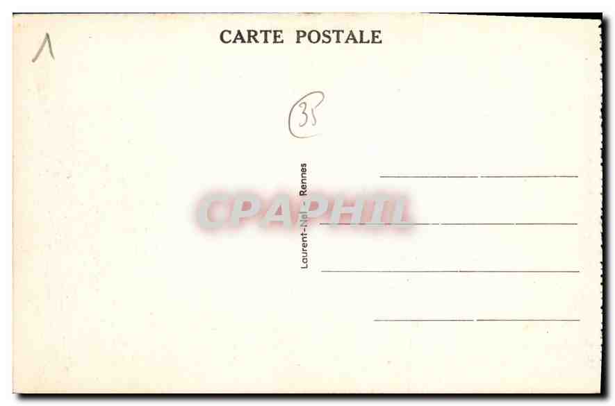 CPA Dinard Le Port et la Promenade Clair de Lune  — Rückseite