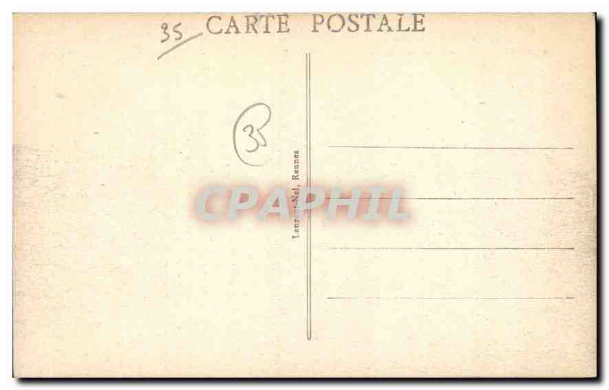 CPA Cote d'Emeraude Dinard La Plage par Tempete  — Rückseite