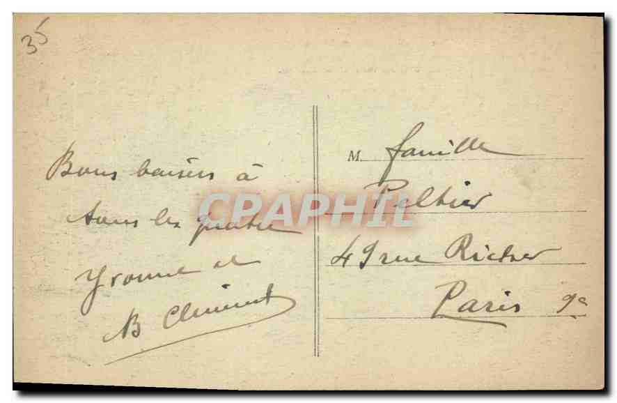 CPA Cote d'Emeraude Emerald Coast Dinard La Digue et la Pointe du Moulinet The Dike and the Point of — Rückseite