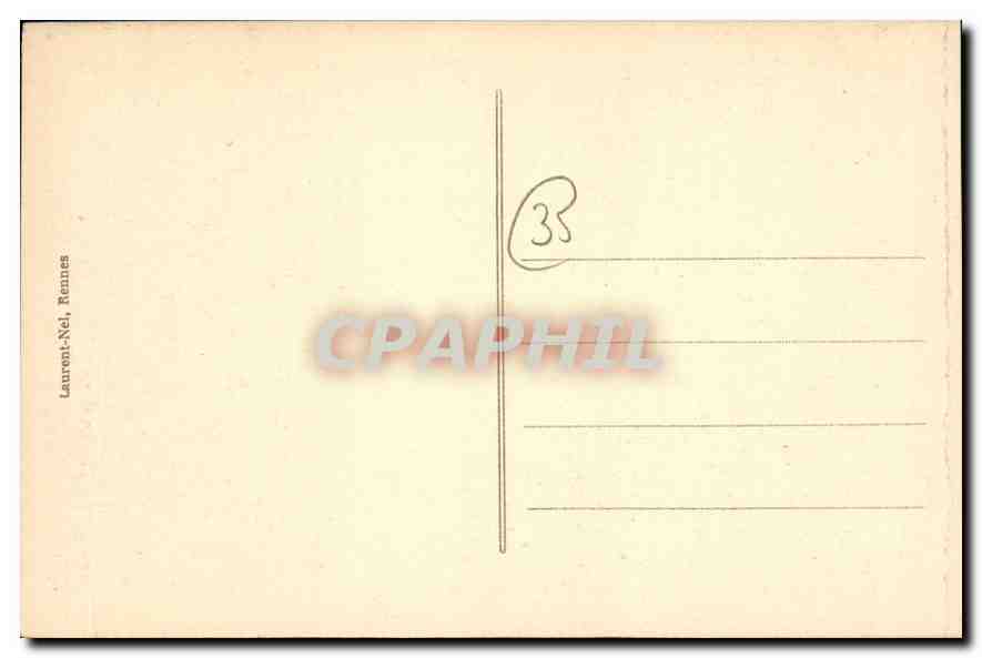 CPA Cote d'Emeraude Dinard Promenade des Allies  — Verso