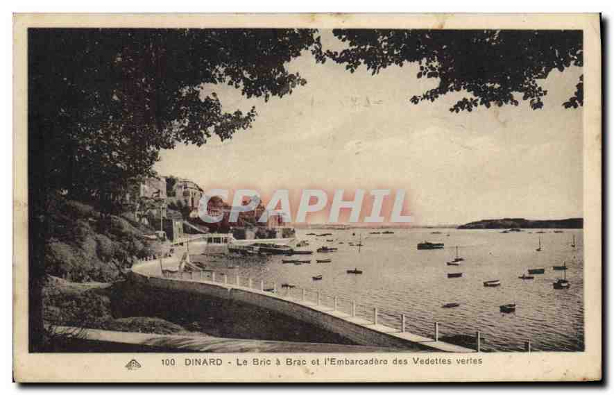 Dinard - Le Bric à Brac et l'Embarcadère des Vedettes vertes — CPAPHIL n°100
