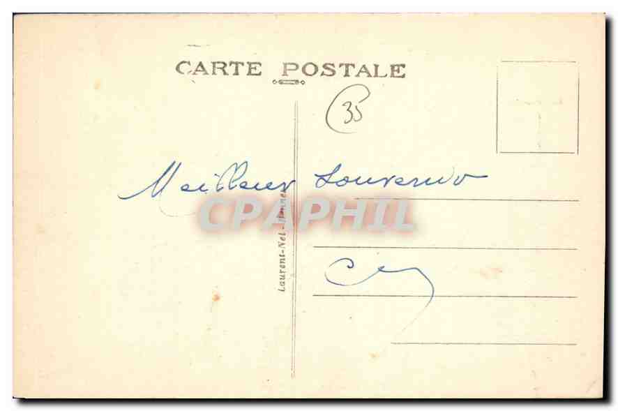CPA Cote d'Emeraude Dinard La Plage  — Rückseite