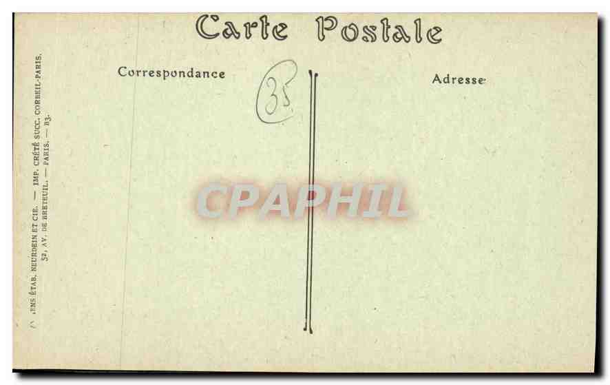 CPA Dinard Ille et Vilaine La Pointe de la Malouine The Malouine forcland  — Rückseite