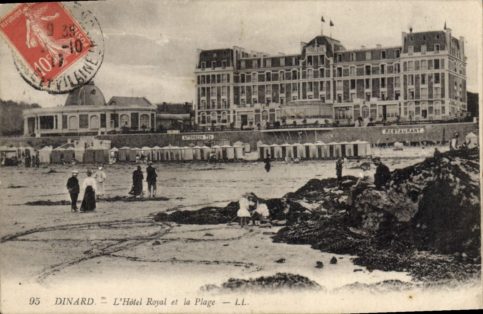 Dinard — L'Hôtel Royal et la Plage — LL. — n°95