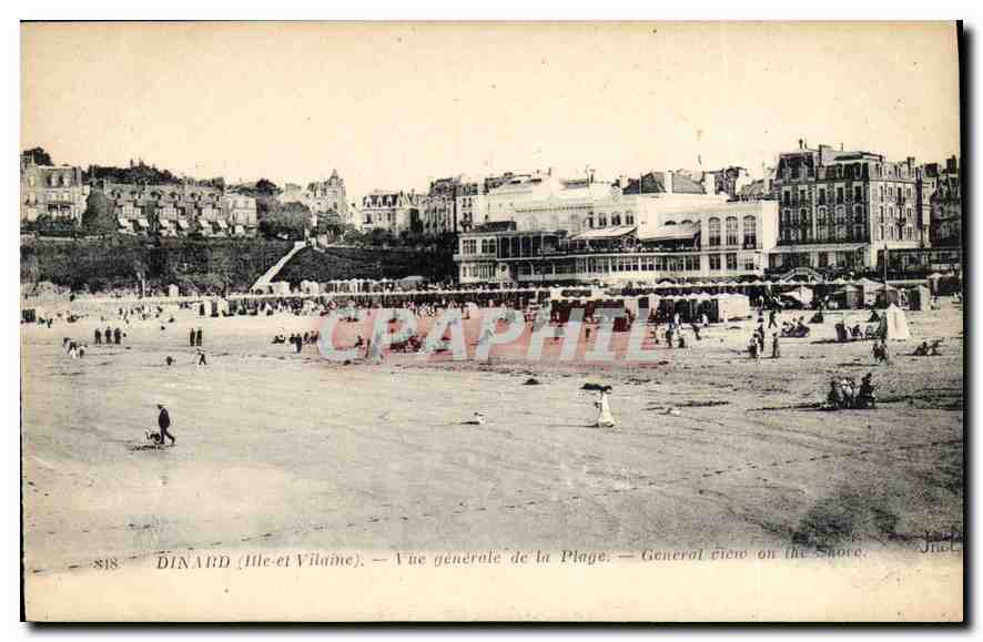 Dinard (Ille-et-Vilaine) — Vue générale de la Plage — éditeur impr. Créteuil