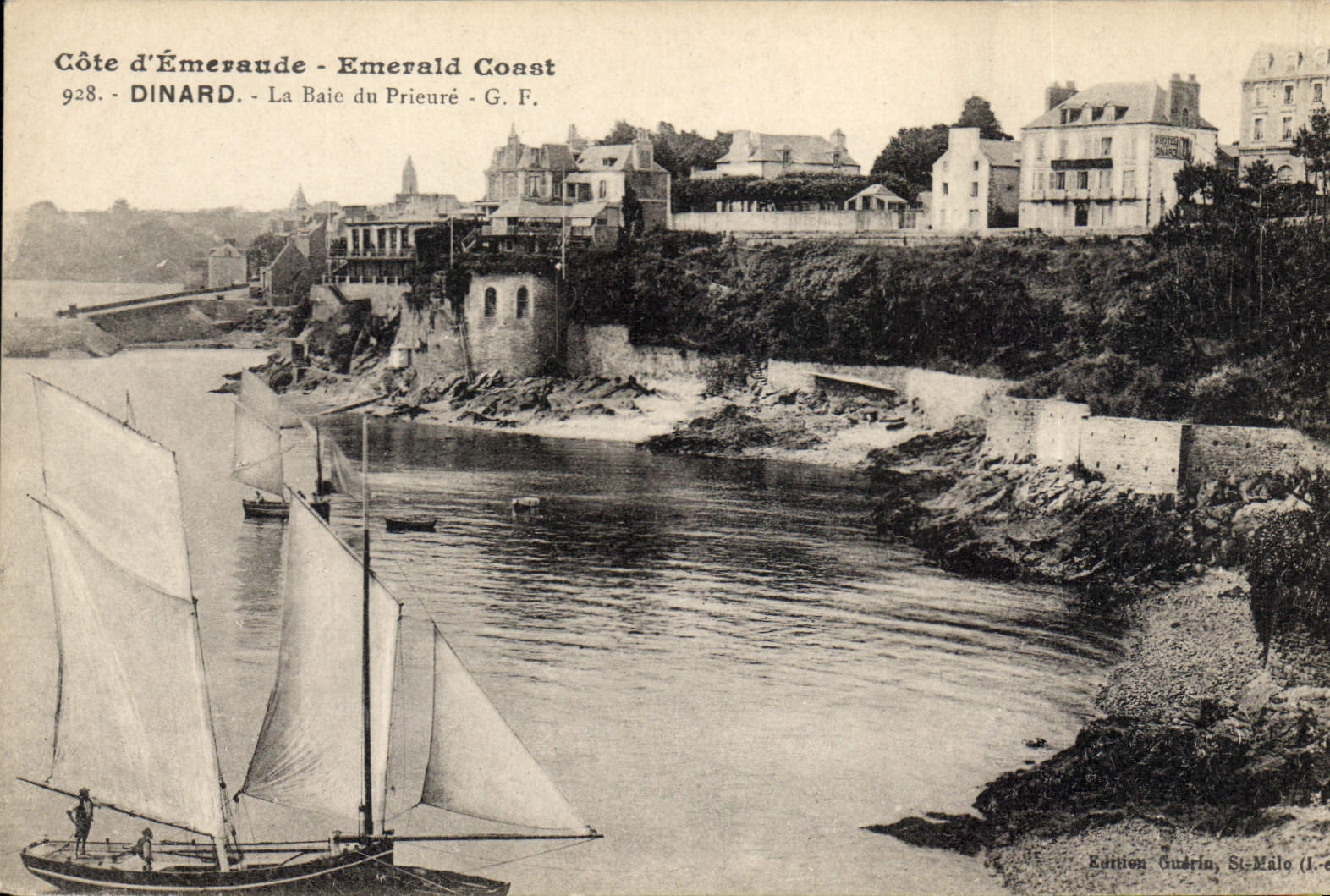 Dinard - La Baie du Prieuré — Édition Guérin, St-Malo (n° 928)