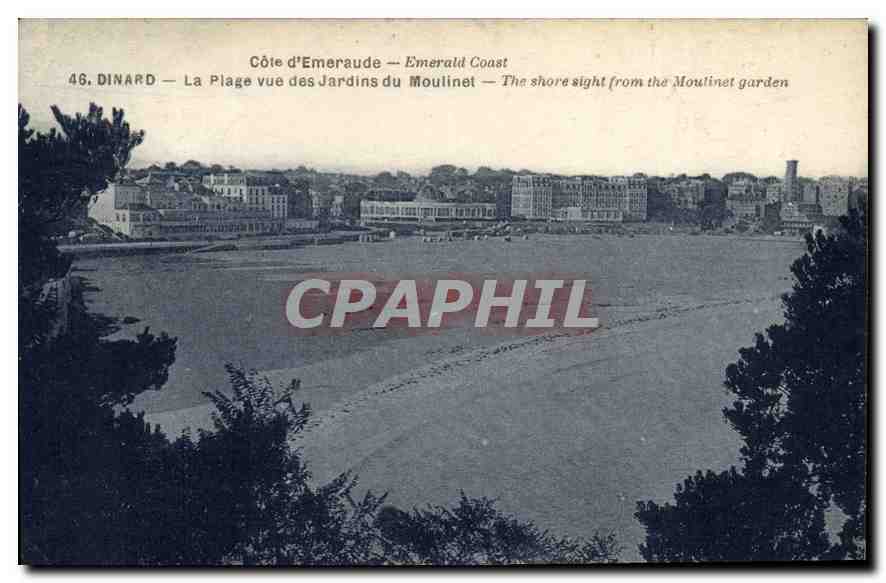 Dinard — La Plage vue des Jardins du Moulinet — Côte d'Émeraude