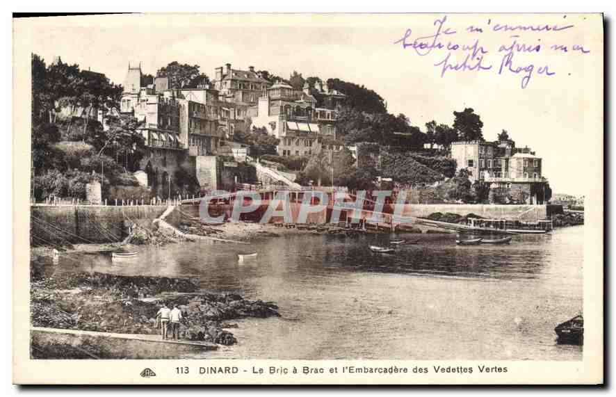 Dinard - Le Bric à Brac et l'Embarcadère des Vedettes Vertes — n° 113 — éditeur A. Des Ants Photocœuries