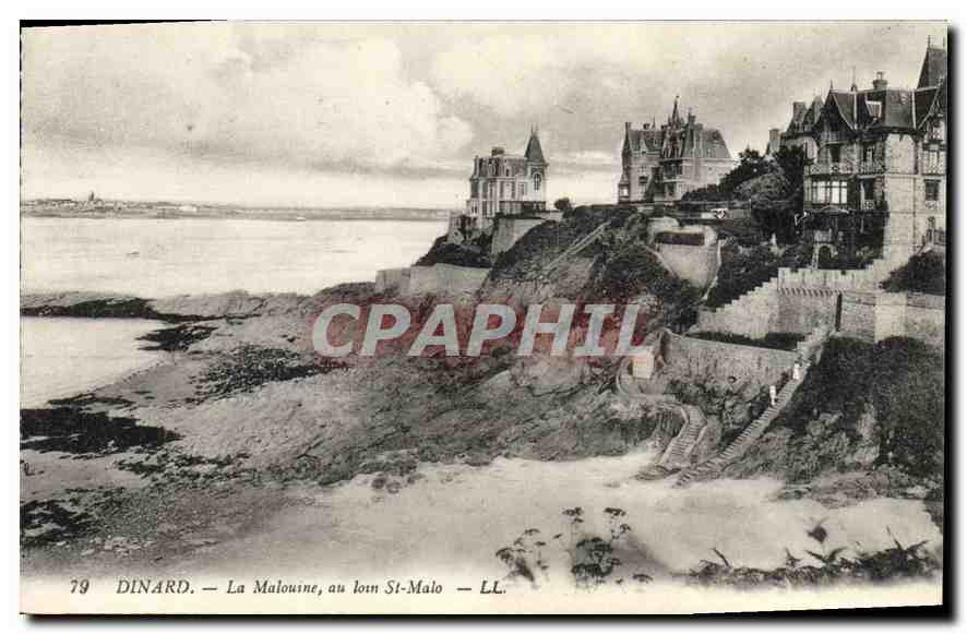 Dinard — La Malouine, au loin St-Malo — LL. n°79