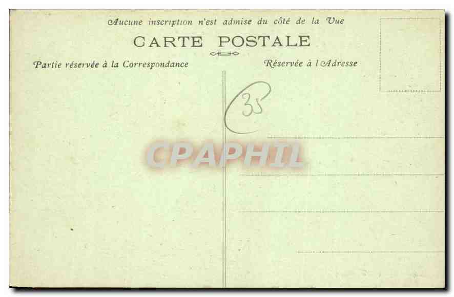 CPA Cote d'Emeraude Emerald Coast Dinard La Plage La Malouine  — Rückseite