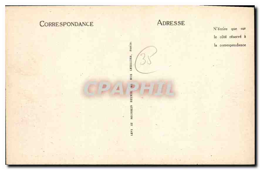 CPA Dinard Effet de Lune a la Pointe de la Malouine  — Rückseite