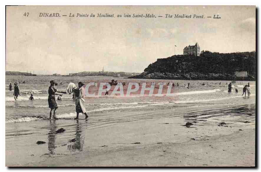Dinard — La Pointe du Moulinet, im Hintergrund Saint-Malo — LL. — n°47