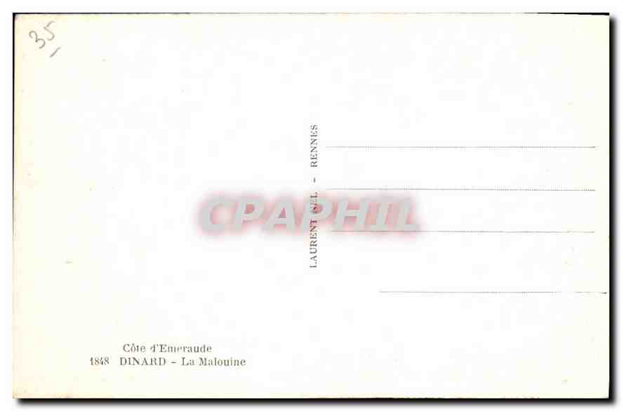 Dinard - La Malouine — Côte d'Émeraude — éditeur Laurent, Rennes — Reverso